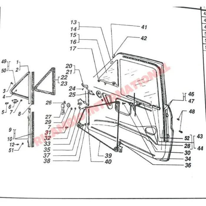 Window Guide Kit - Fiat 126 - Windows & Seals