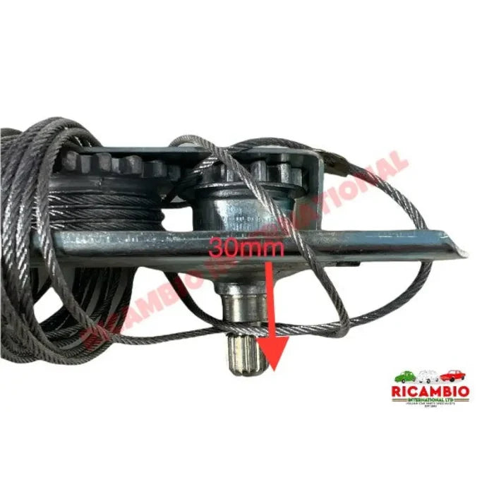 Window Winder Regulator (30mm) - Autobianchi Bianchina all models - Handles - Locks and Catches