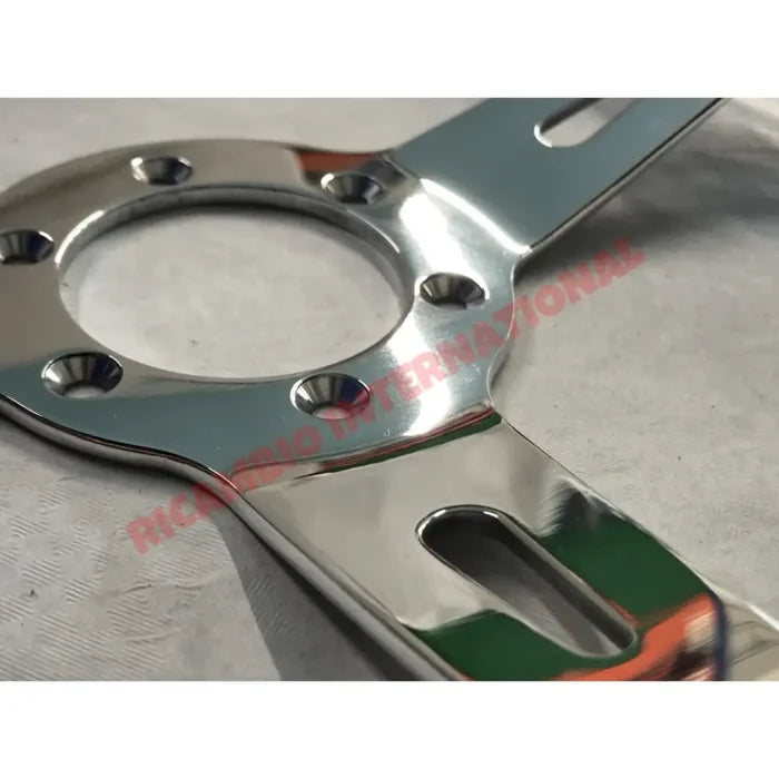 Wood & Polished Alloy Steering Wheel - Classic Fiat 500 126,600,850 plus many more - Steering