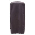 Black Char-Broil grill cover with adjustable straps.